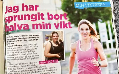 Repotage i tidningen MåBra – Jag har sprungit bort halva min vikt